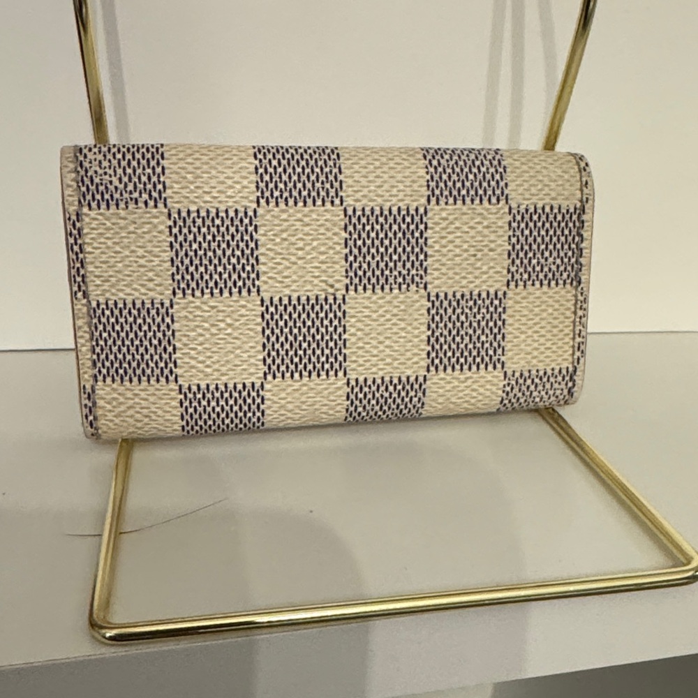 Authentic Louis Vuitton Damier Azur 4 Hook Key Case. - Picture 2 of 7